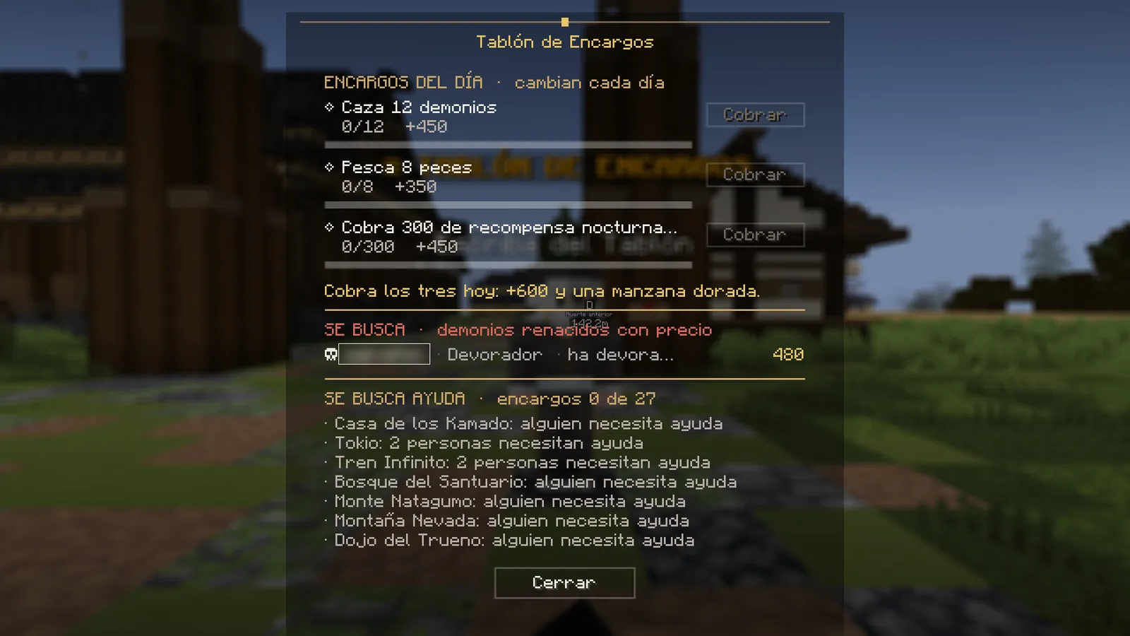 El tablón de encargos